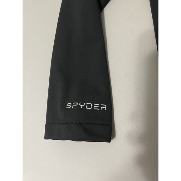 Spyder Men's Transform Hooded Soft Shell Jacket HydroWEB Windbreaker Grey LARGE - Picture 3 of 7